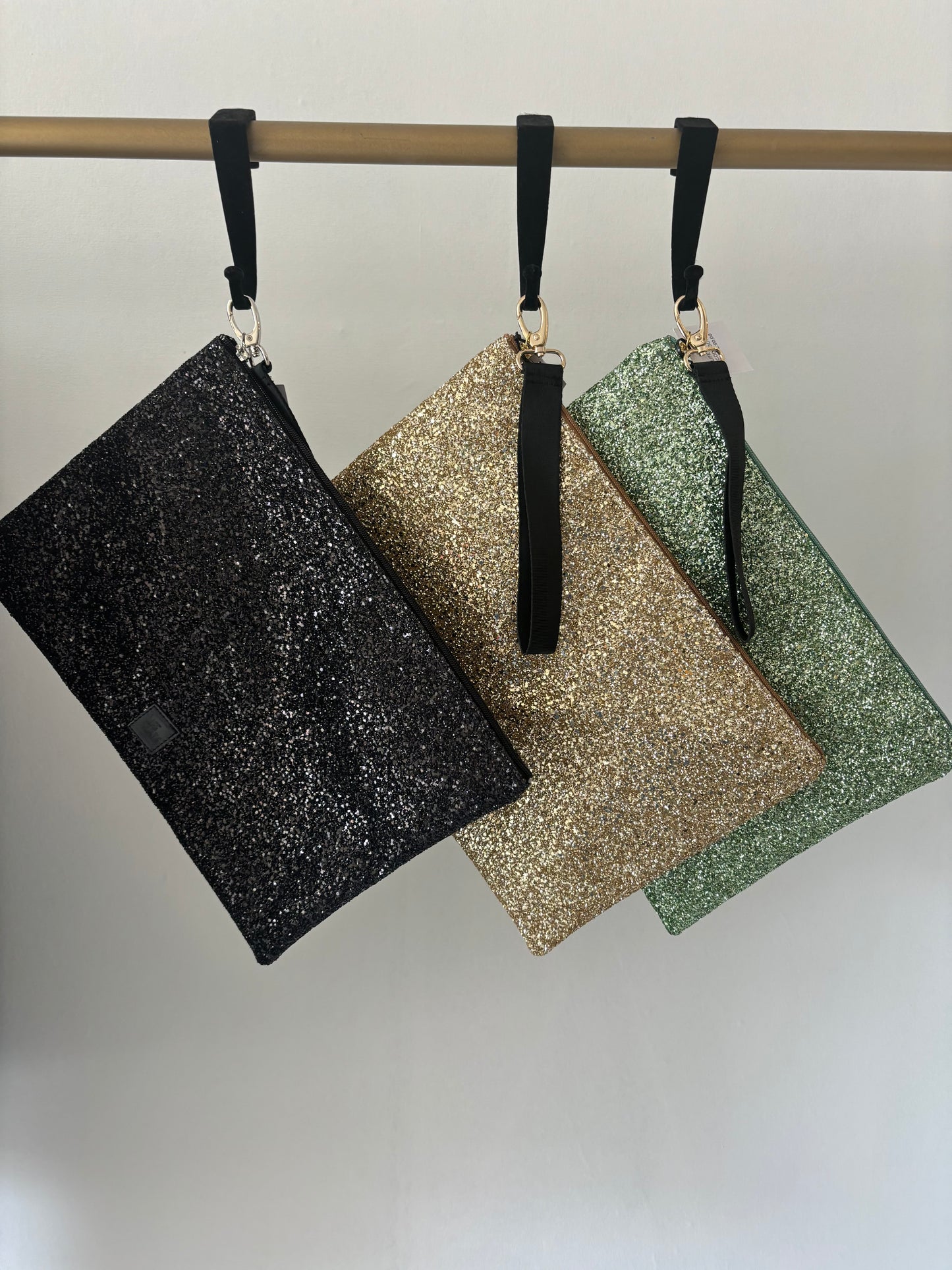 Large Glitter clutch bag Baroc Boutique