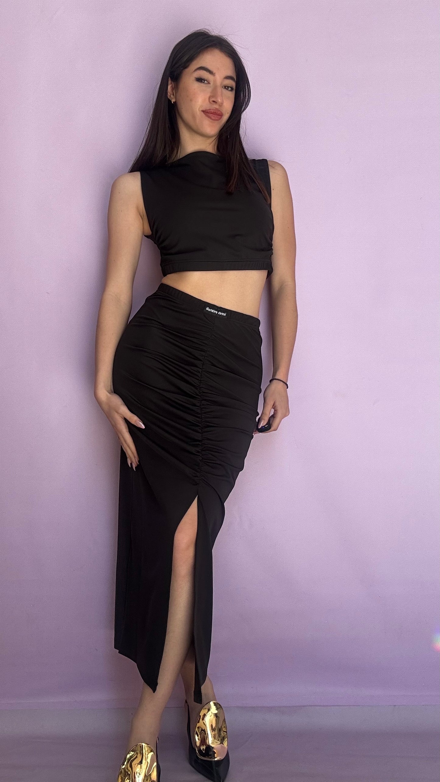 Lycra sleeveless crop top Baroc Boutique