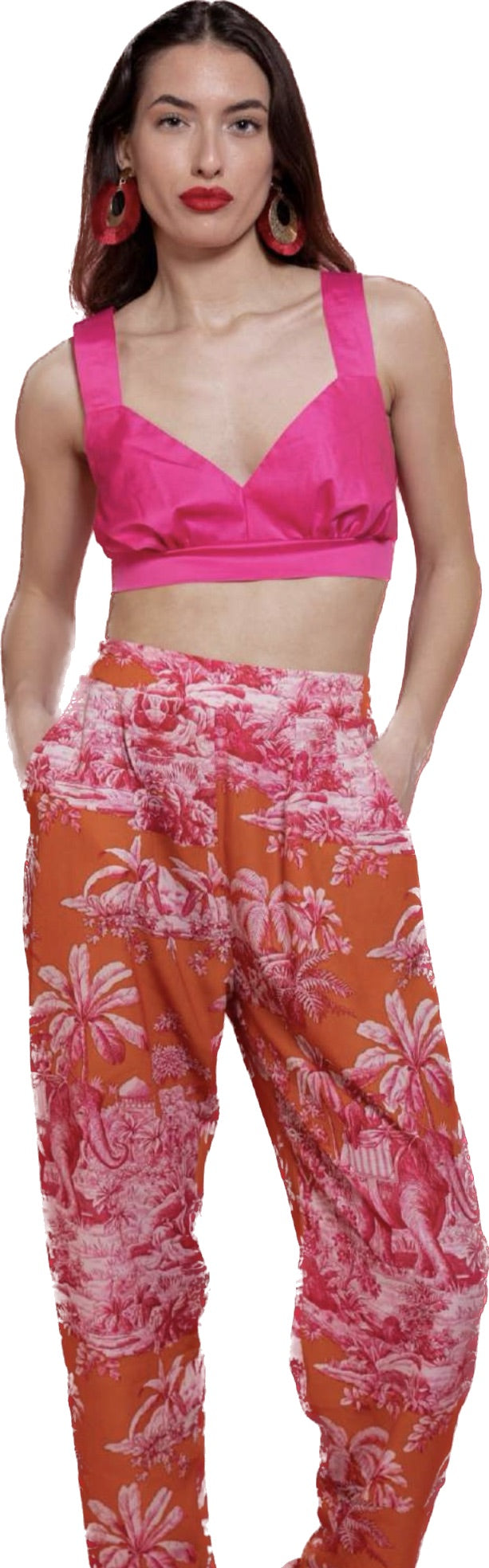 Orange BON trouser Baroc Boutique