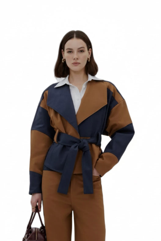 Panel twill denim jacket Baroc Boutique