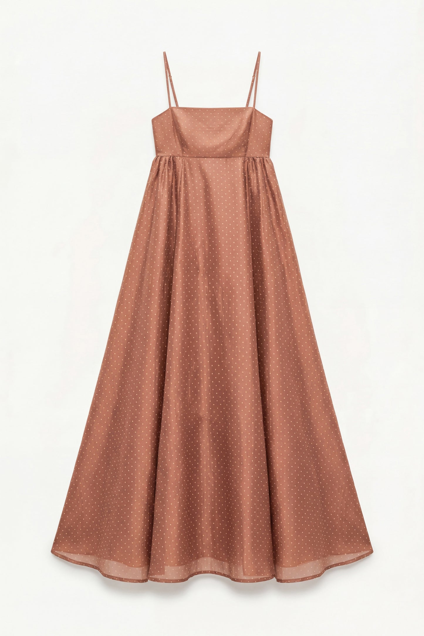 Polka dot long dress with spaghetti straps Baroc Boutique