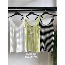 Sheer striped top Baroc Boutique