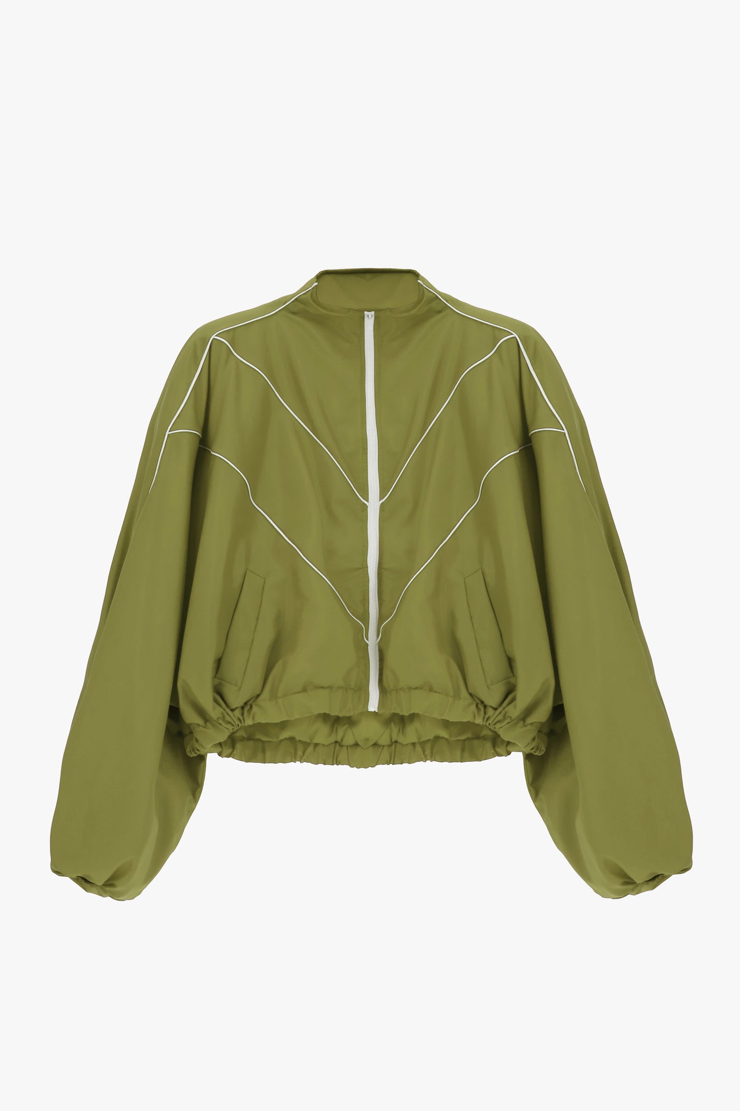 Short bomber jacket with wide sleeves and front zip Baroc Boutique