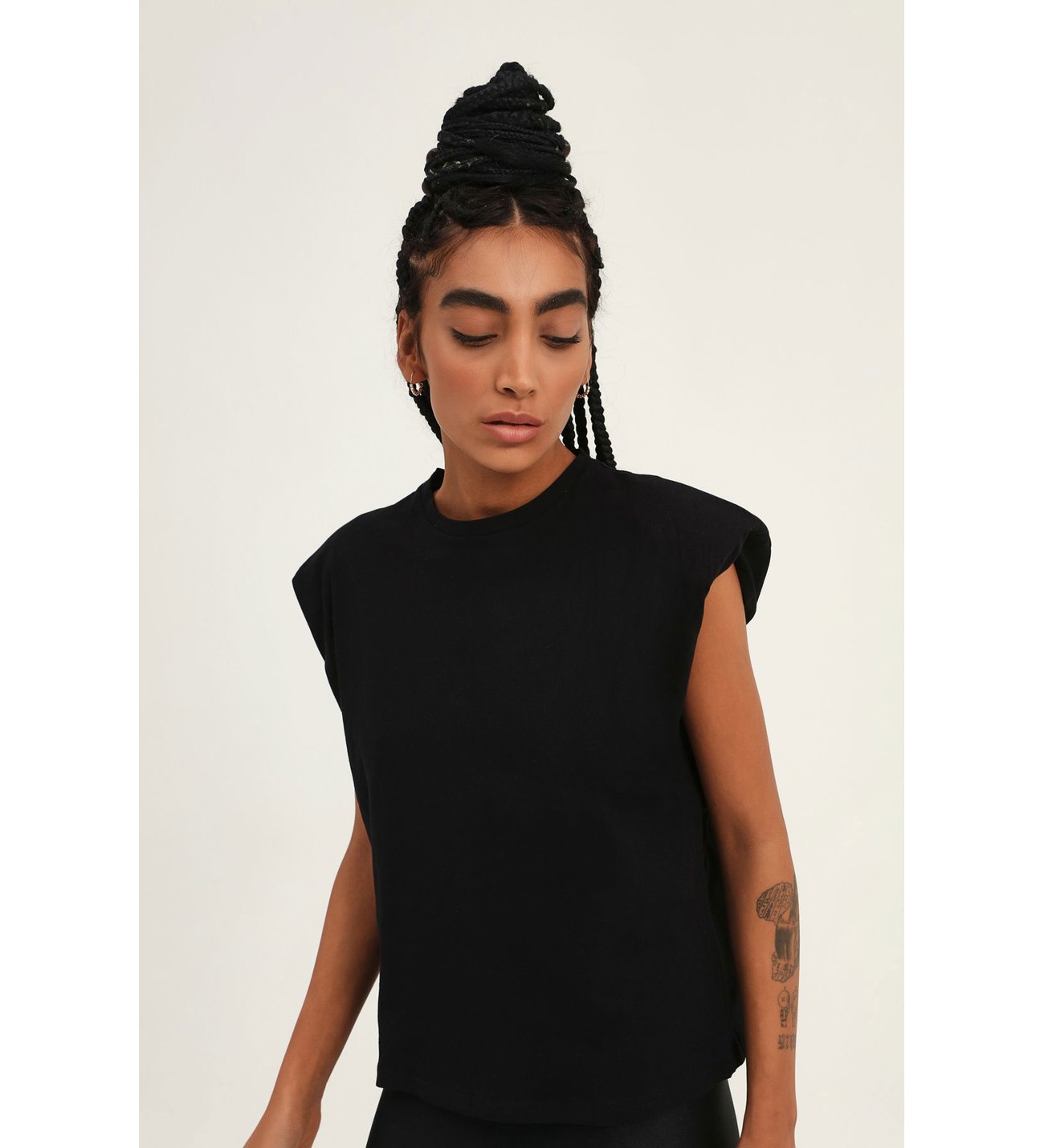 Sleeveless cotton top Baroc Boutique