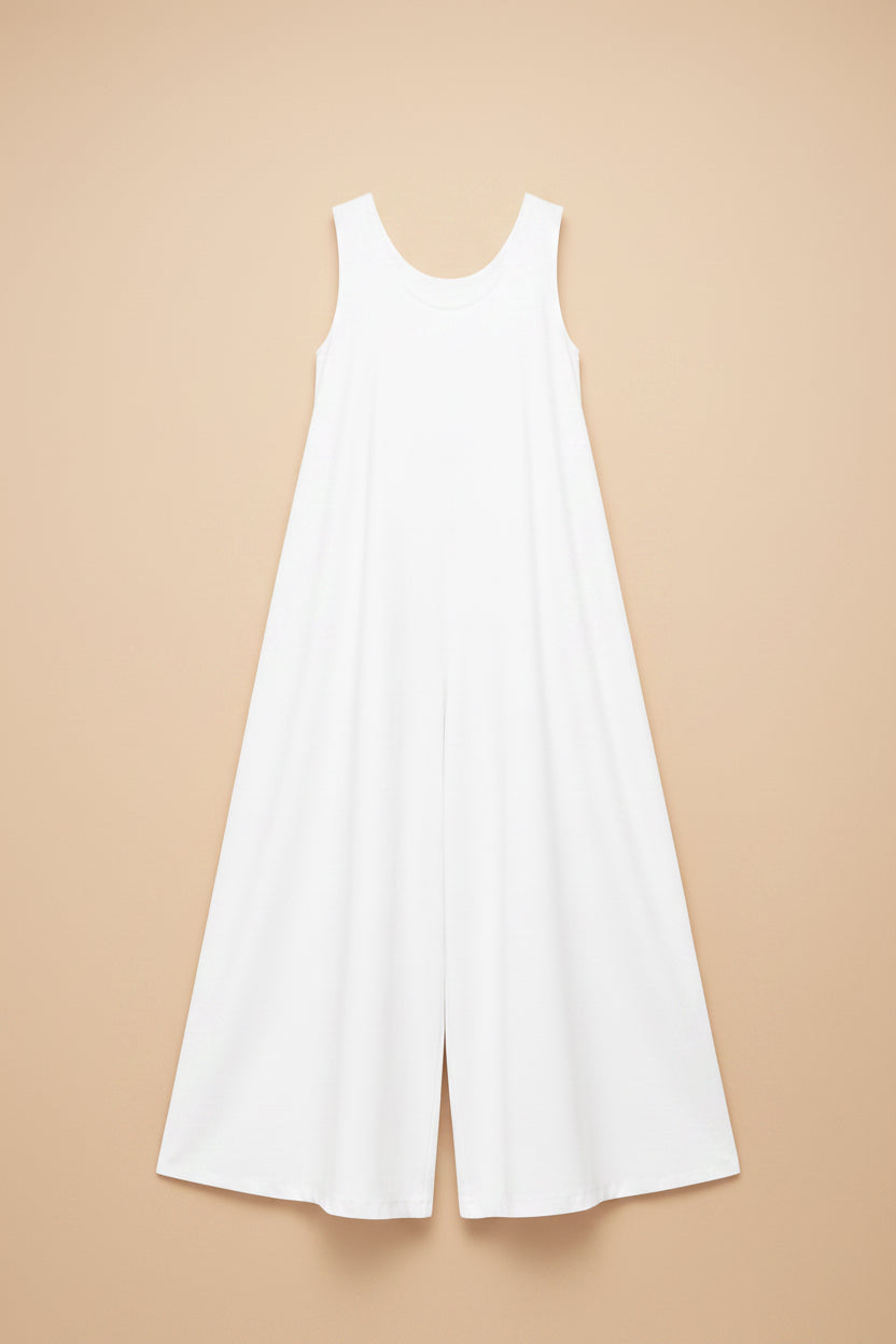 White oversized jumpsuit Baroc Boutique
