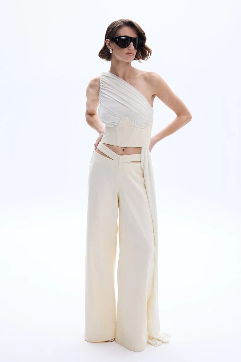 Beige janine jean underbrust corset Baroc Boutique XS/S