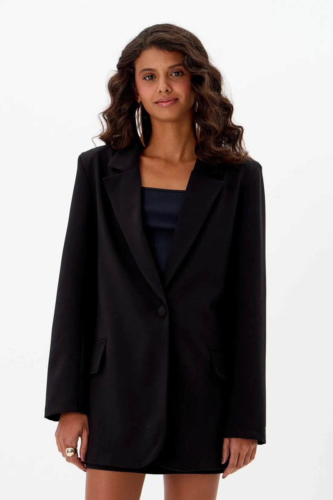 Black oversize blazer