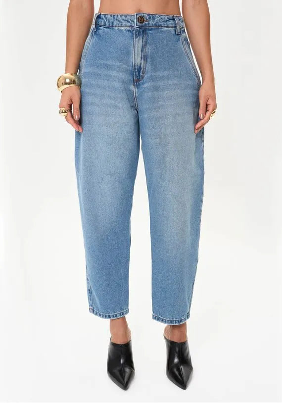 High waist buggy jeans
