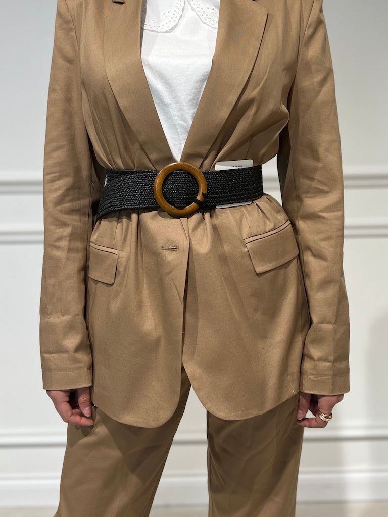 Raffia belt