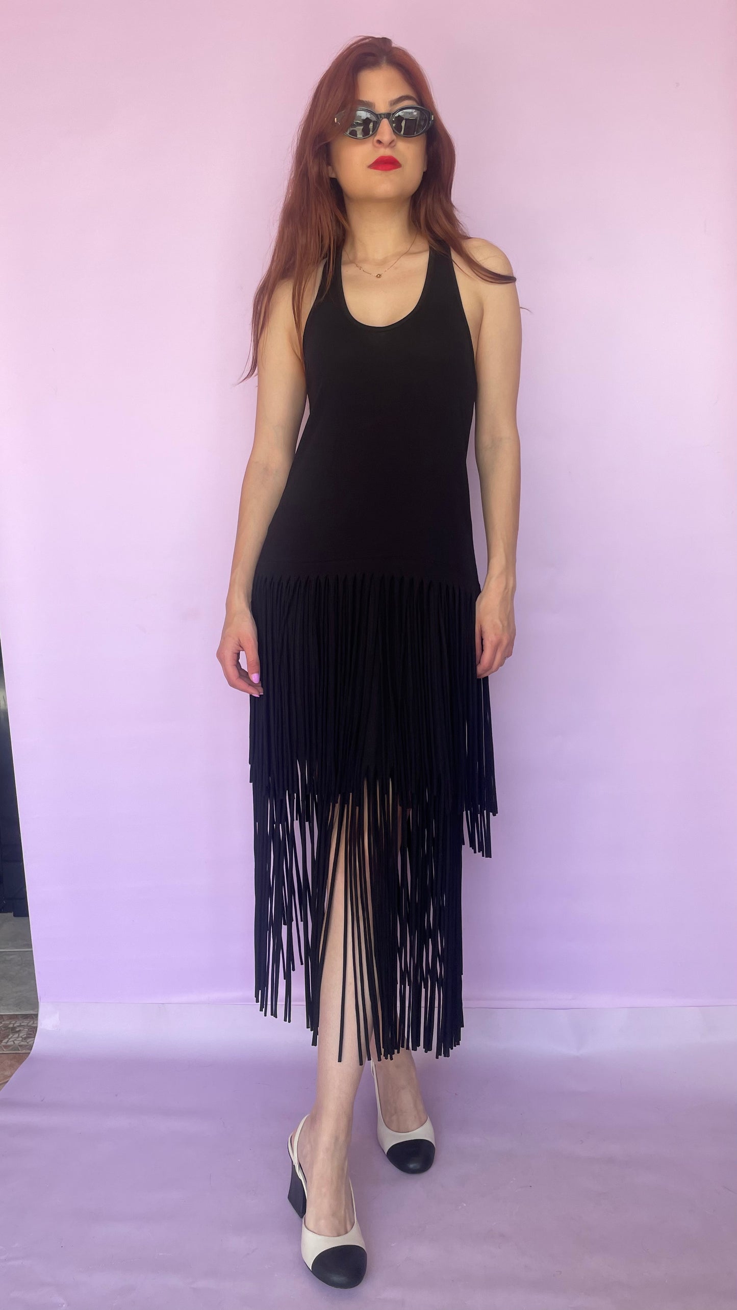 Black charleston dress