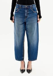 Denim high waist two colored jeans