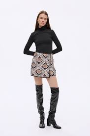 Rap quilted mini skort
