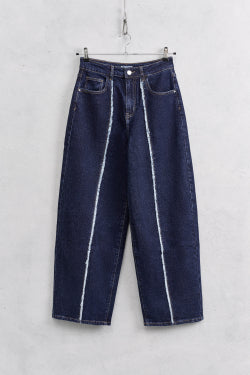 Midnight blue mom jean