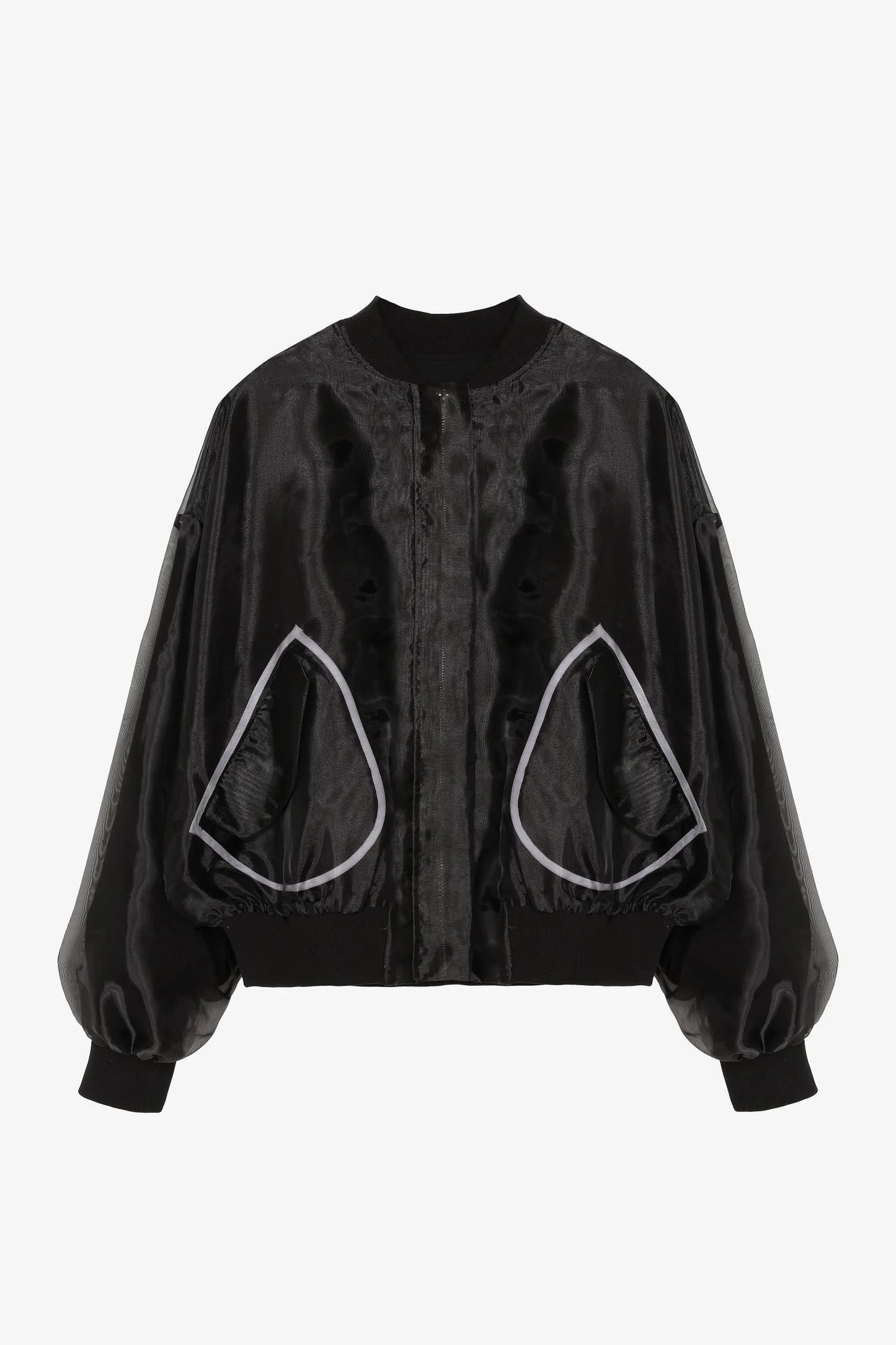 Black organza jacket