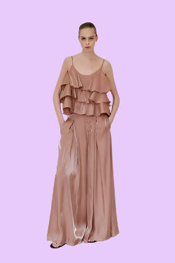 Top with ruffles