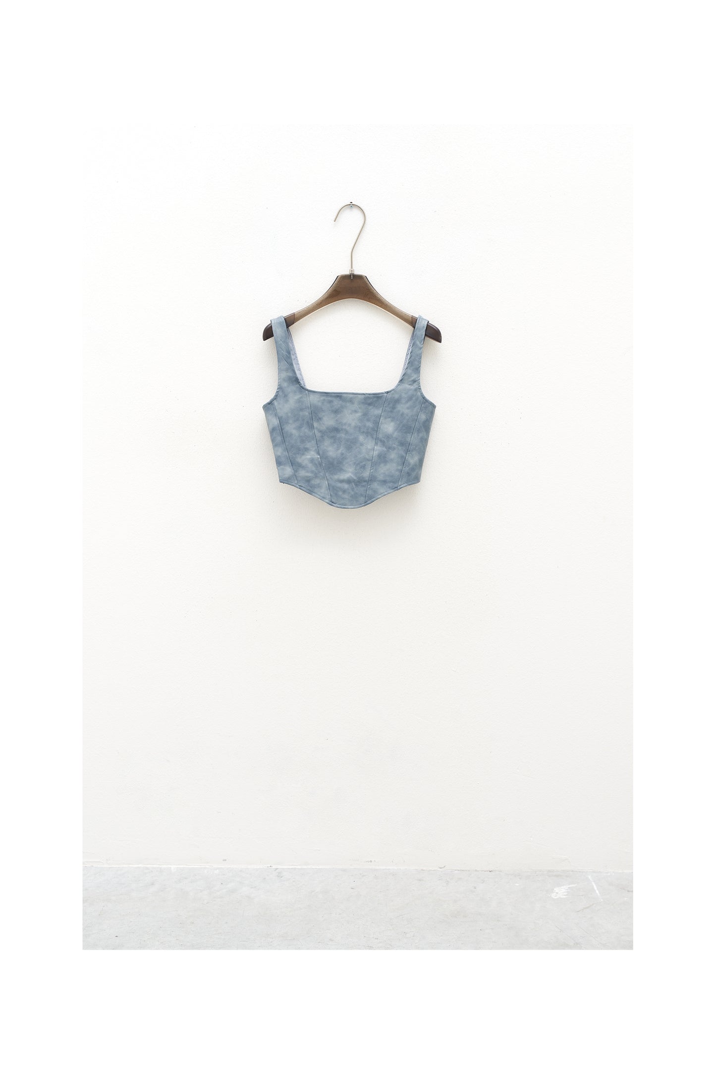 Eco leather bustier