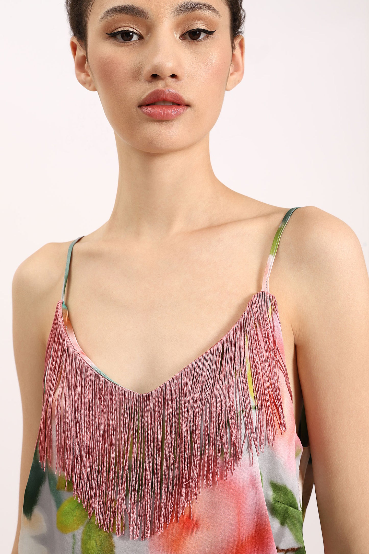 Dixie top with spaghetti straps