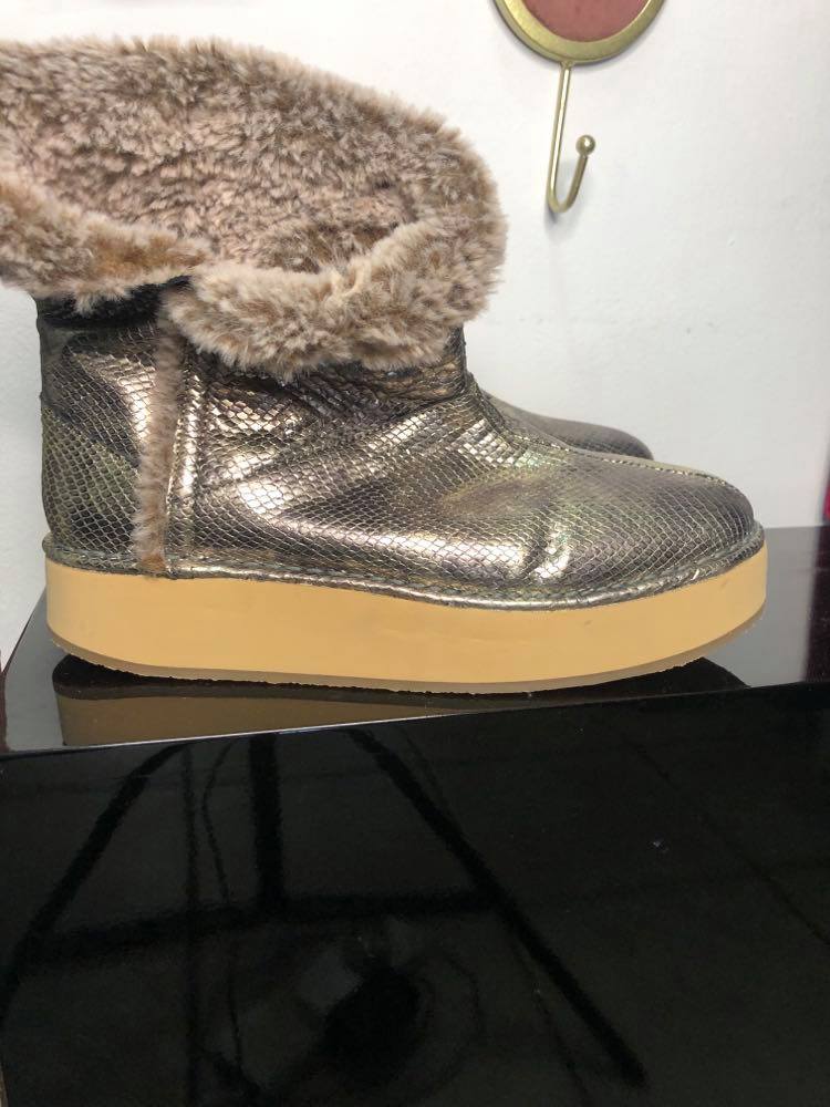 Boots Leather Boots with inside fur Baroc Boutique 40 / GOLD / LEATHER