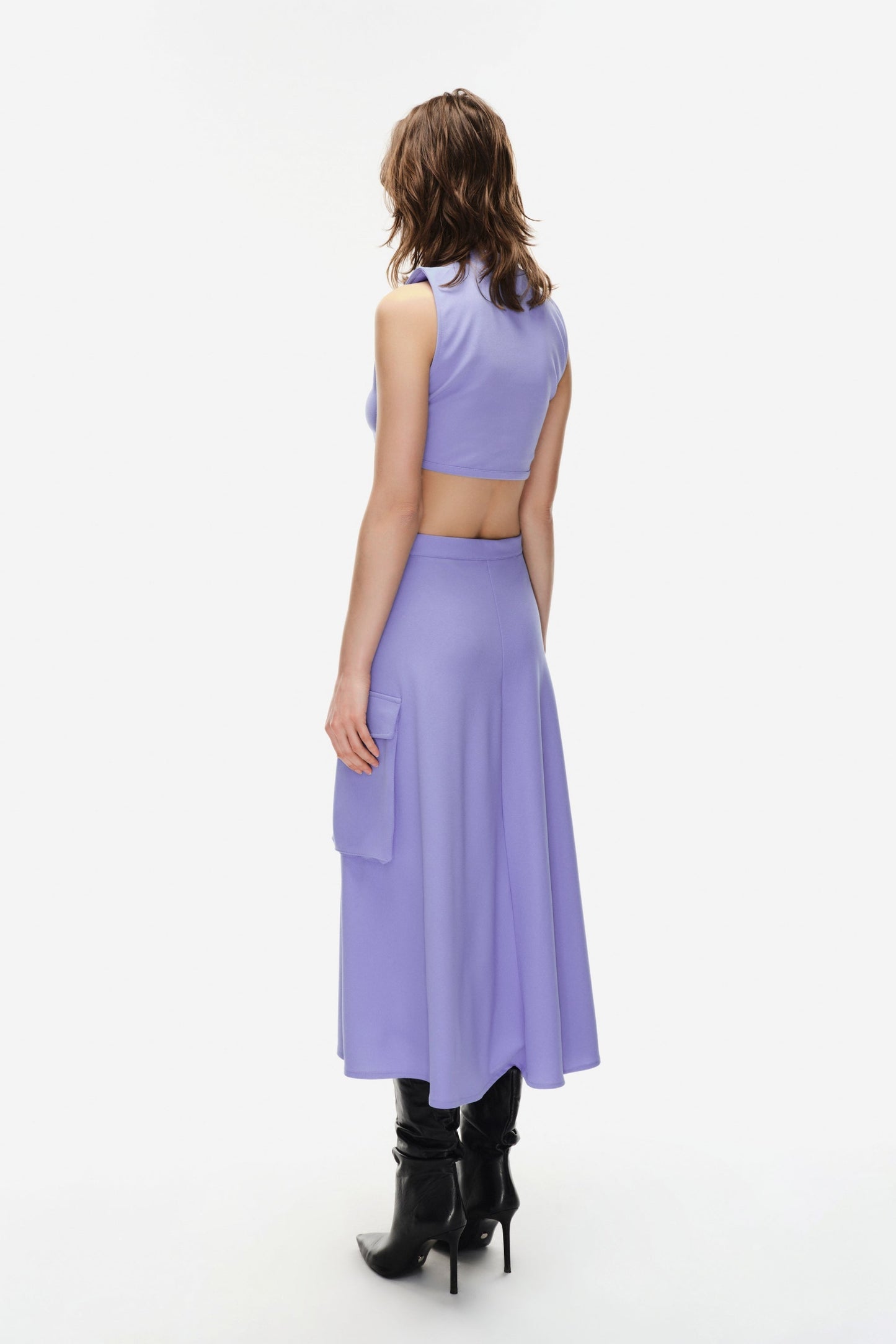Crop top with high collar Baroc Boutique