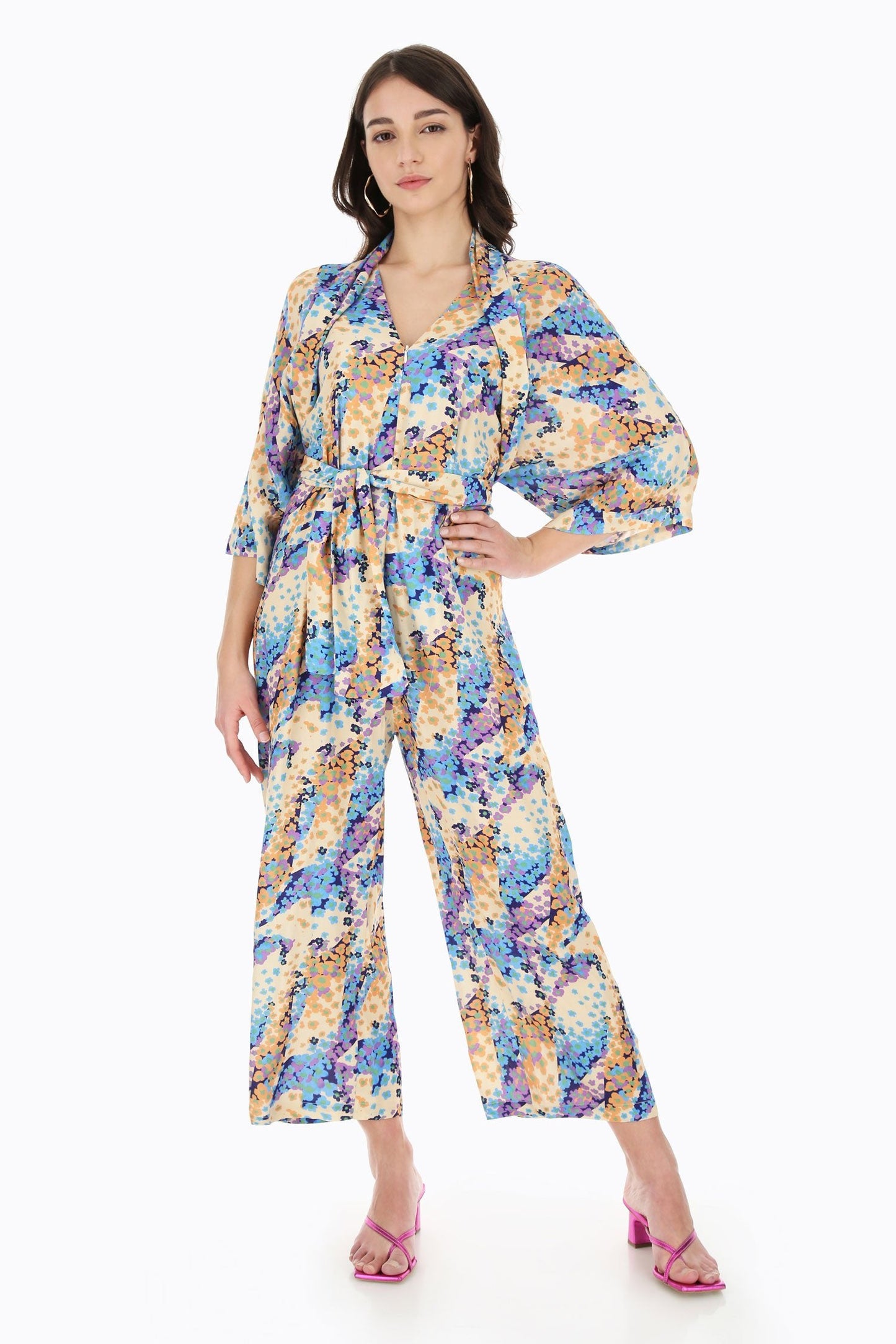 Dixie Plus Size Dixie Floral print Jumpsuit Baroc Boutique