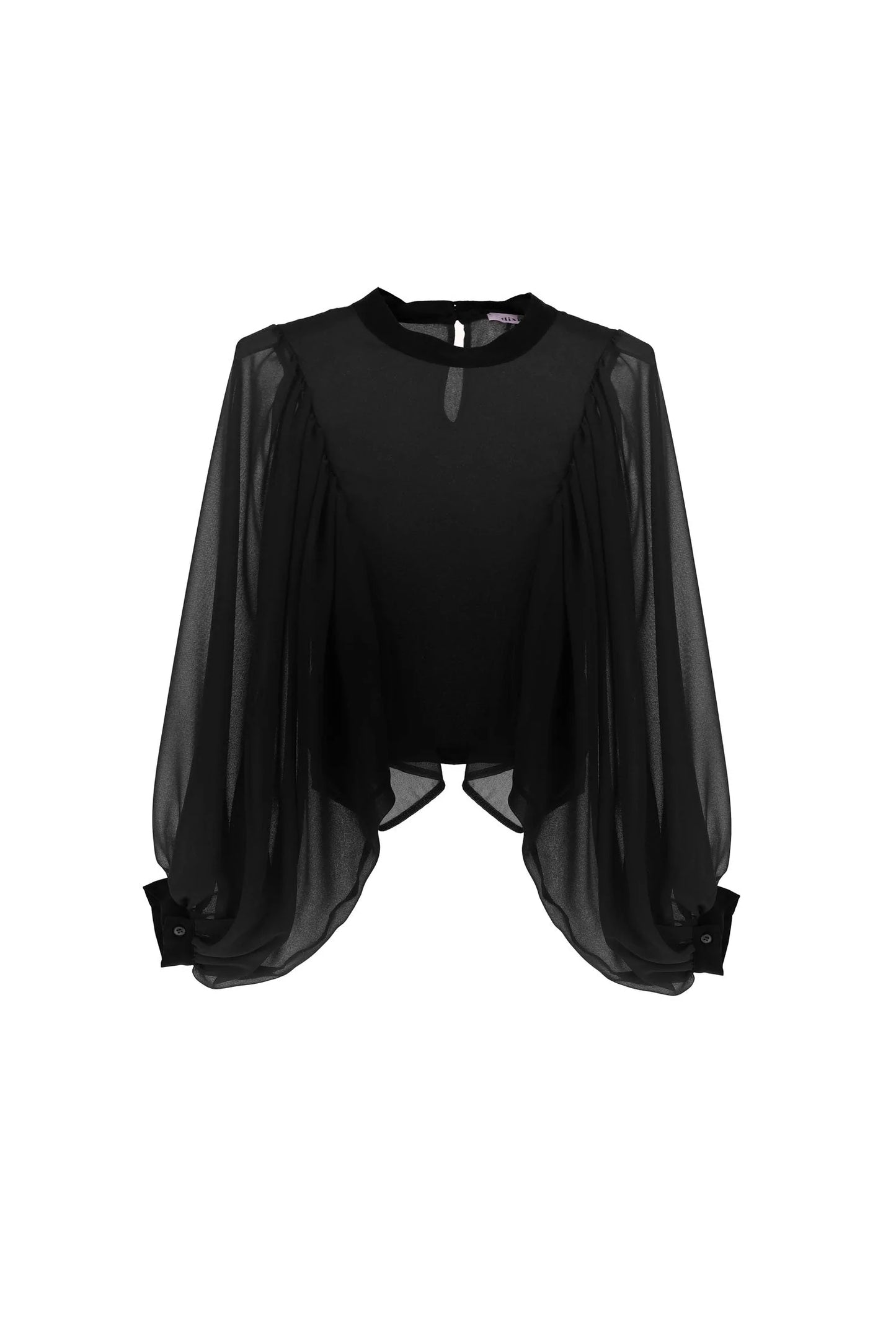 Dixie Sheer Top with full long sleeves Baroc Boutique