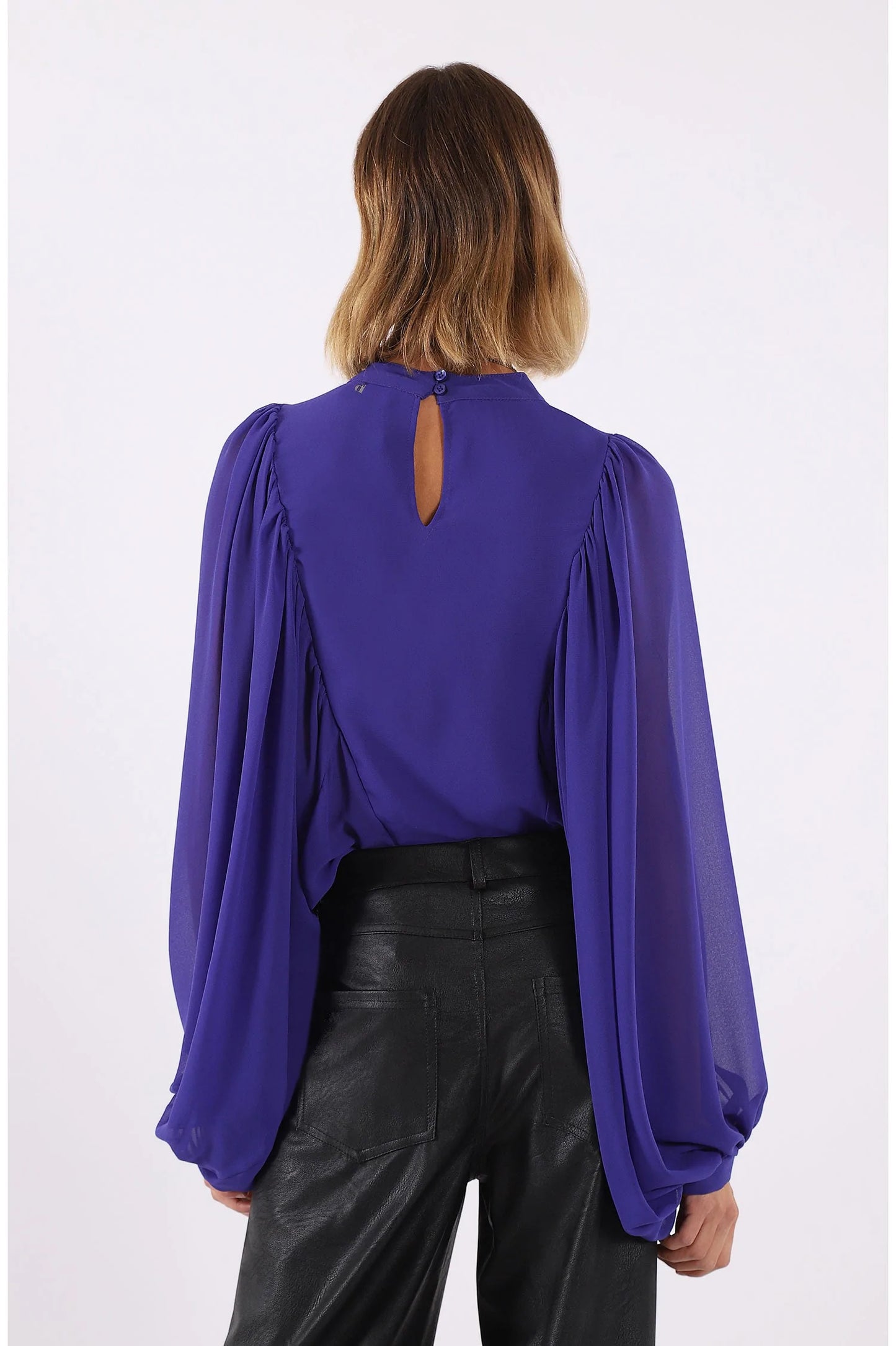 Dixie Sheer Top with full long sleeves Baroc Boutique