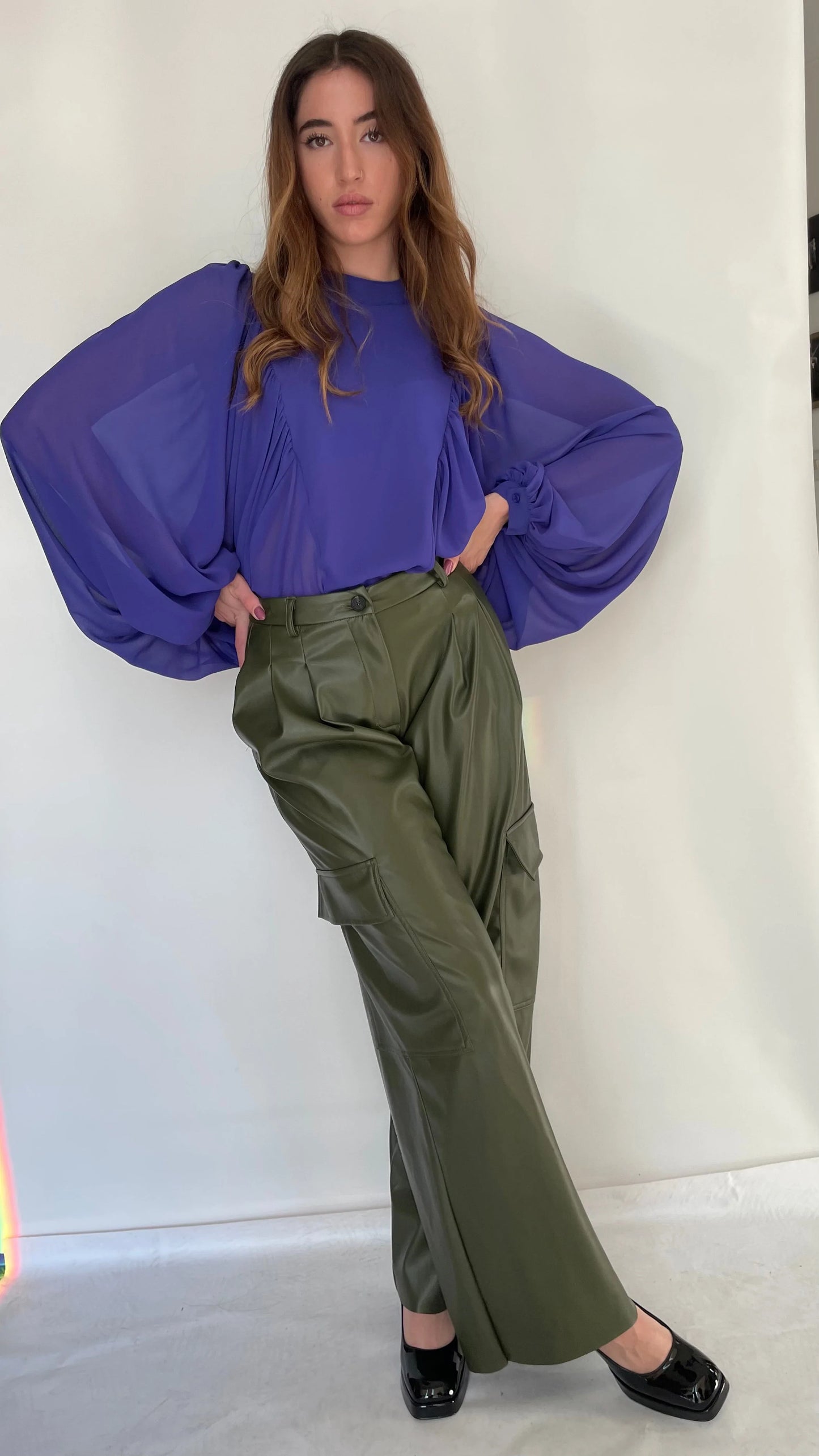 Dixie Sheer Top with full long sleeves Baroc Boutique