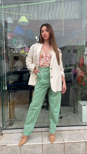 Pants Striped balloon Trouser Baroc Boutique