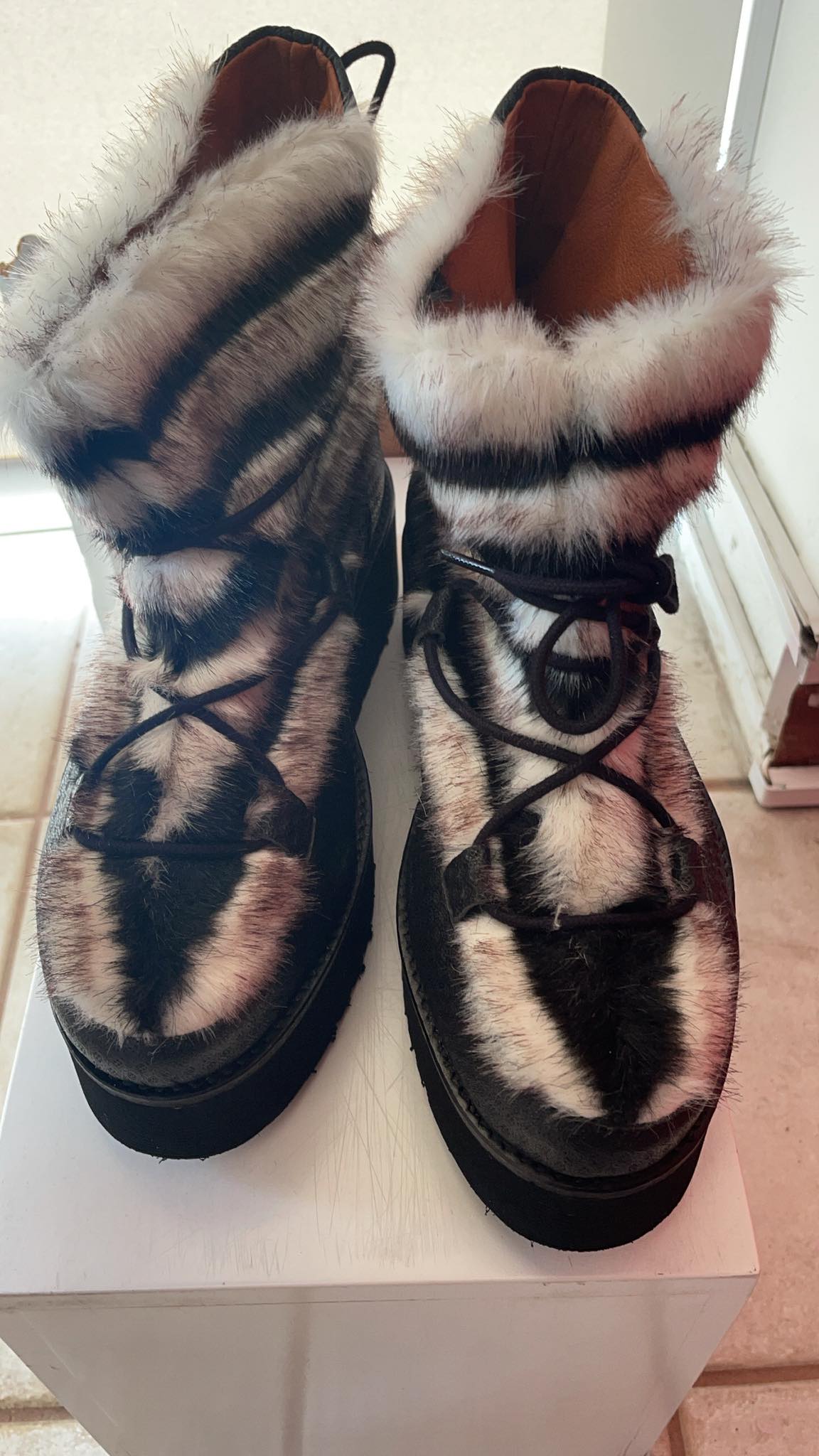 Popa Leather snow Boots Baroc Boutique