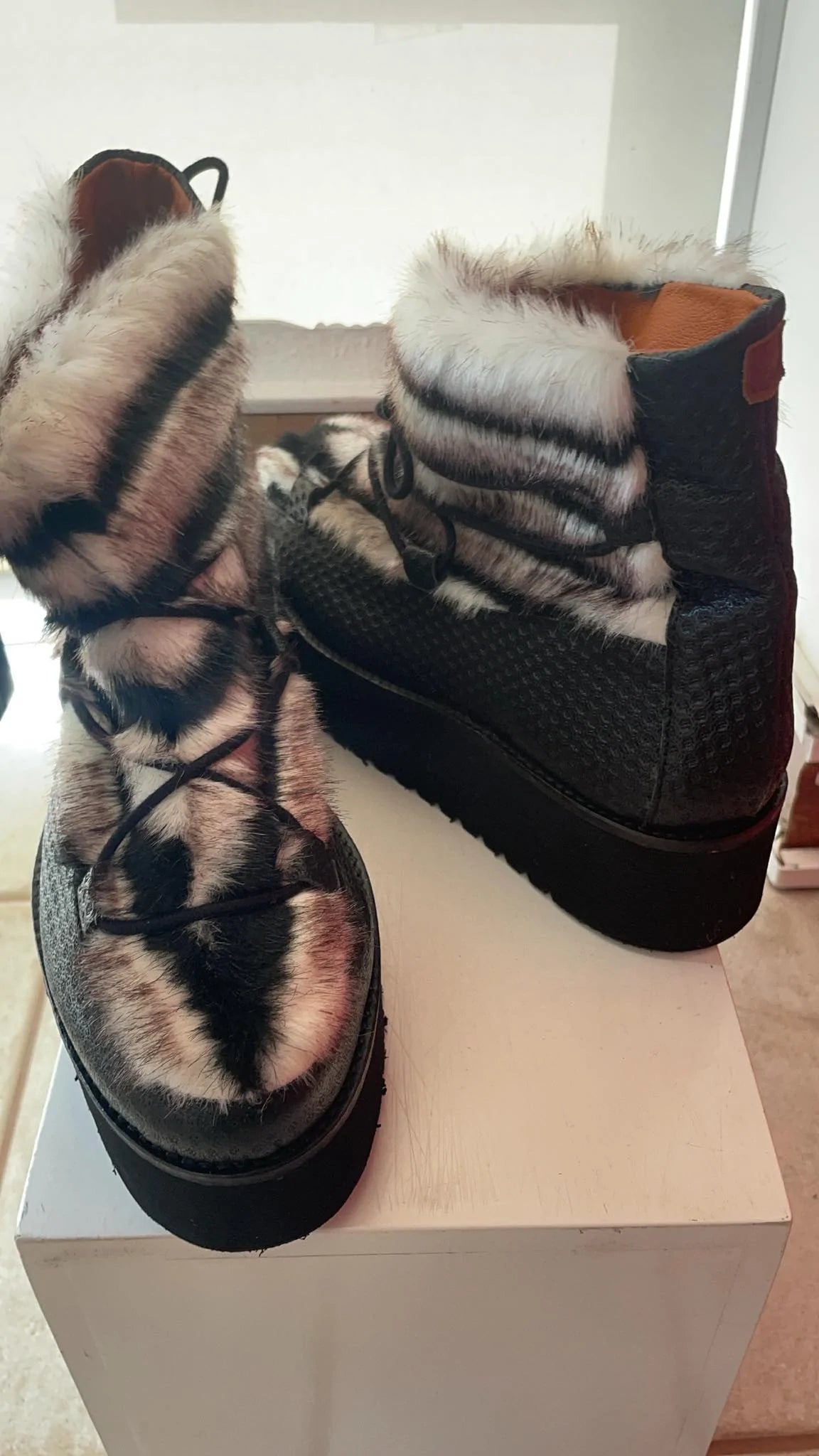Popa Leather snow Boots Baroc Boutique
