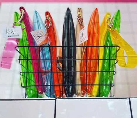 Pvc yellow clutch Bag Baroc Boutique