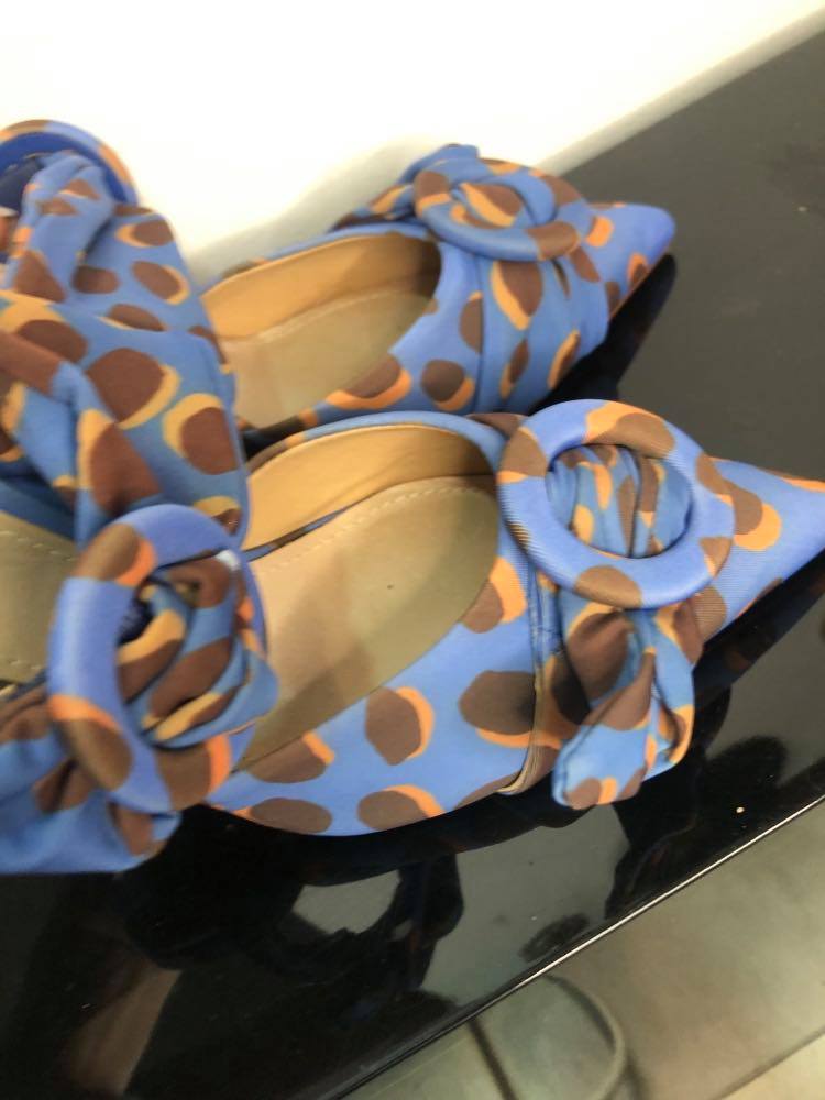 Shoes Schutz leather Shoes Baroc Boutique 39 / BLUE BLACK ORANGE / LEATHER INSIDE