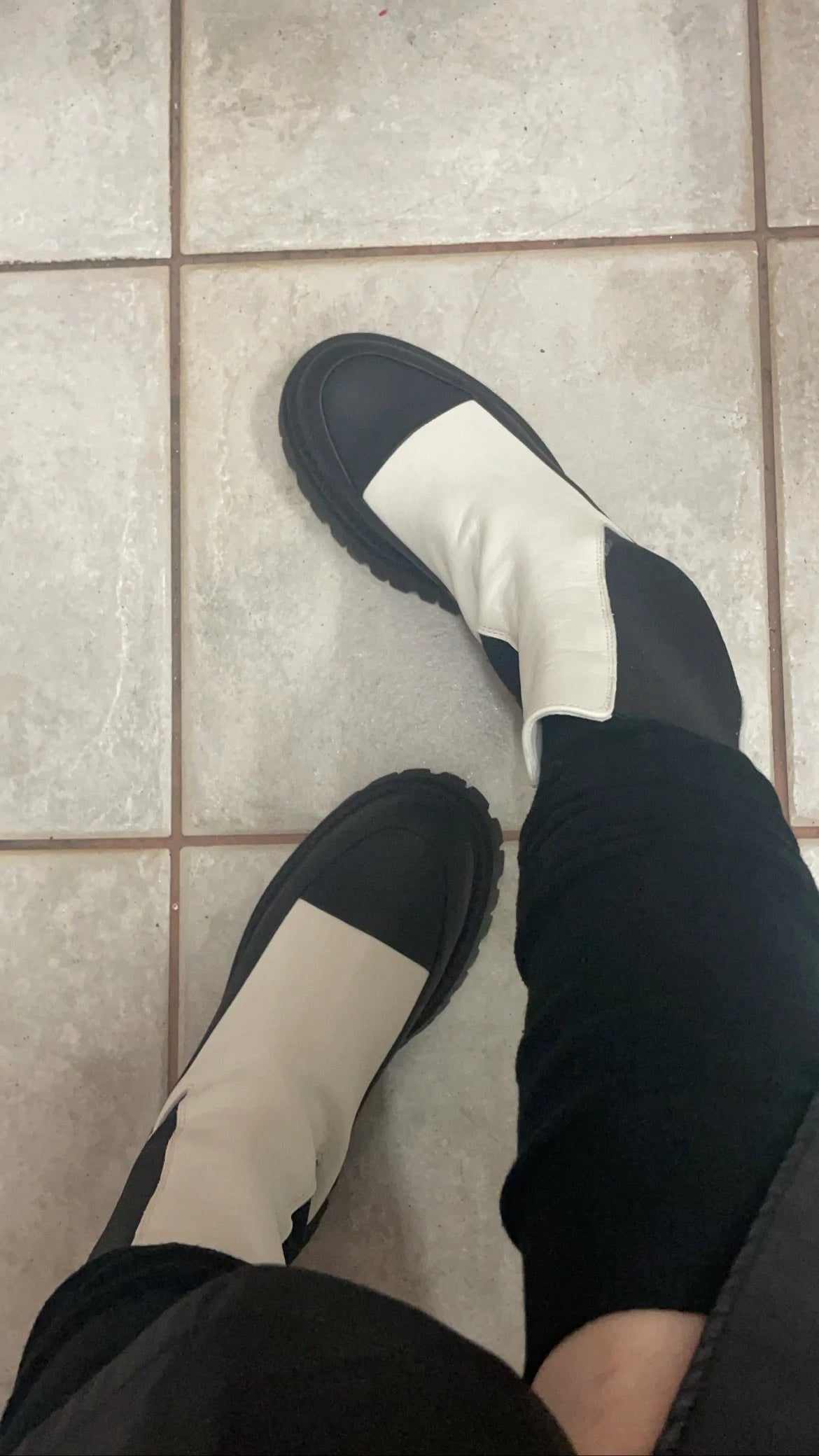 Shoes Ovye Two coloured ankle boots Baroc Boutique