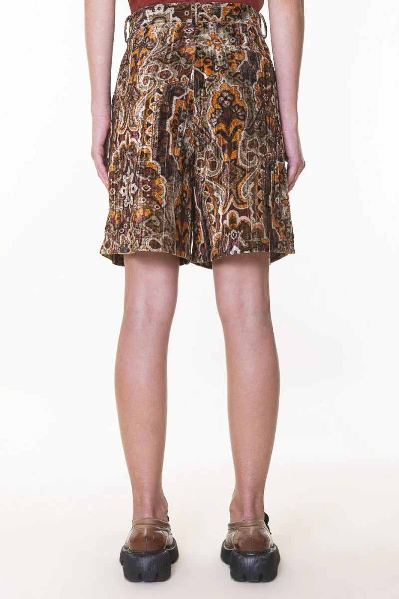 Short Dixie velour Bermuda Baroc Boutique