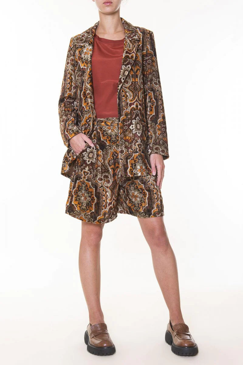 Short Dixie velour Bermuda Baroc Boutique