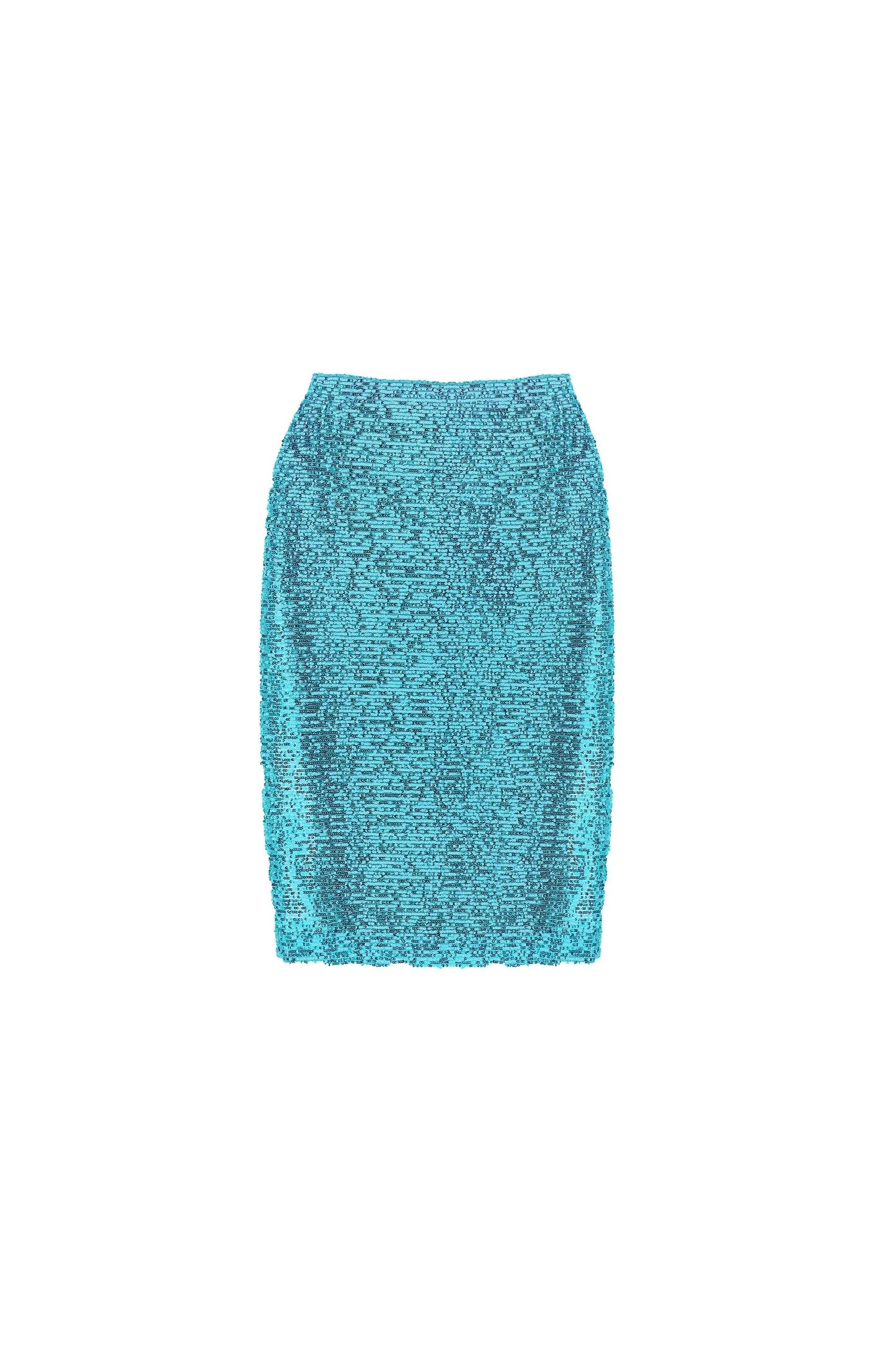 Skirt Sequin midi Skirt with a slit Baroc Boutique SMALL / CIEL