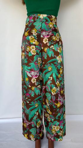 Dixie Corduroy floral Trouser Baroc Boutique SMALL