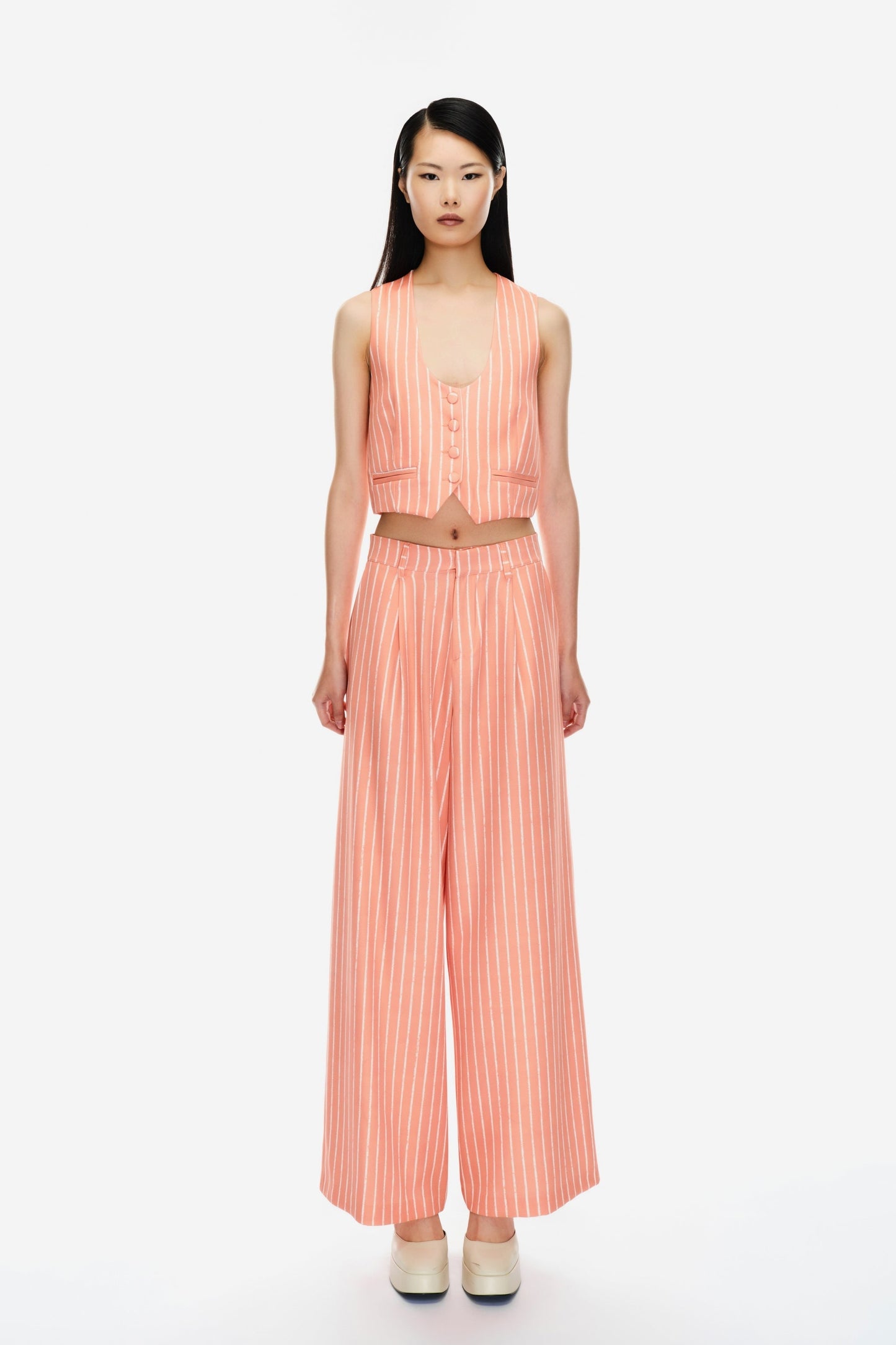 Striped high-waisted trouser Baroc Boutique
