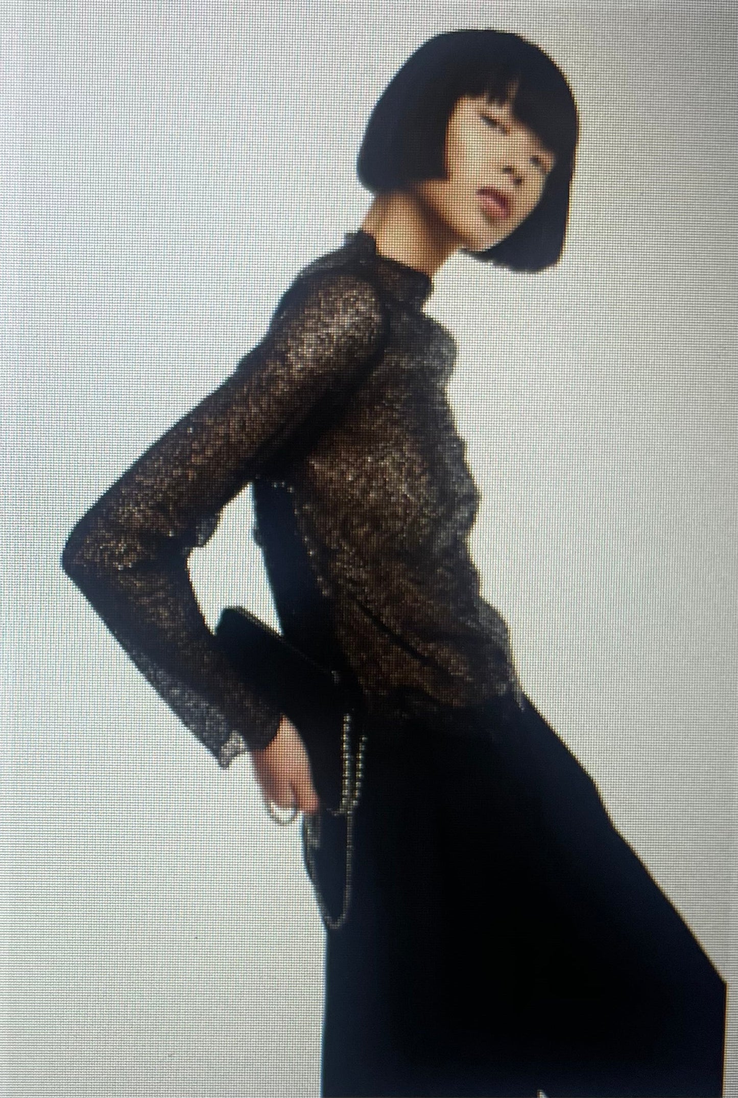 Top Online Collection long sleeve shiny top Baroc Boutique