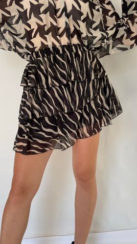 Vicolo mini skirt with flares BarocBoutique
