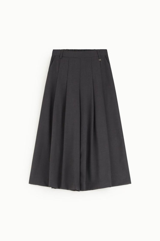 Palazzo trousers wide-leg high-waist with pleats