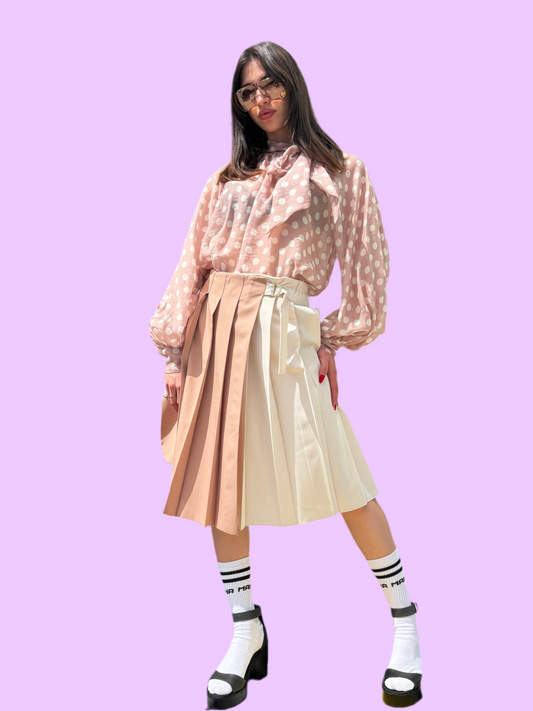 Plisse skirt