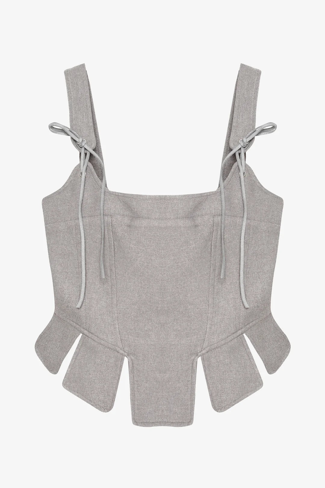 Grey bustier with straps
