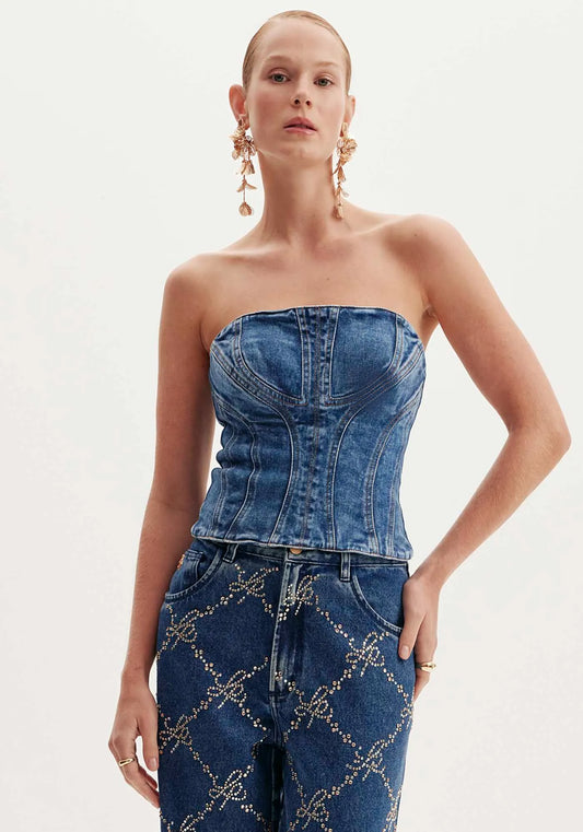 Jean bustier