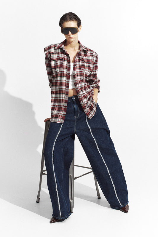 Midnight blue mom jean