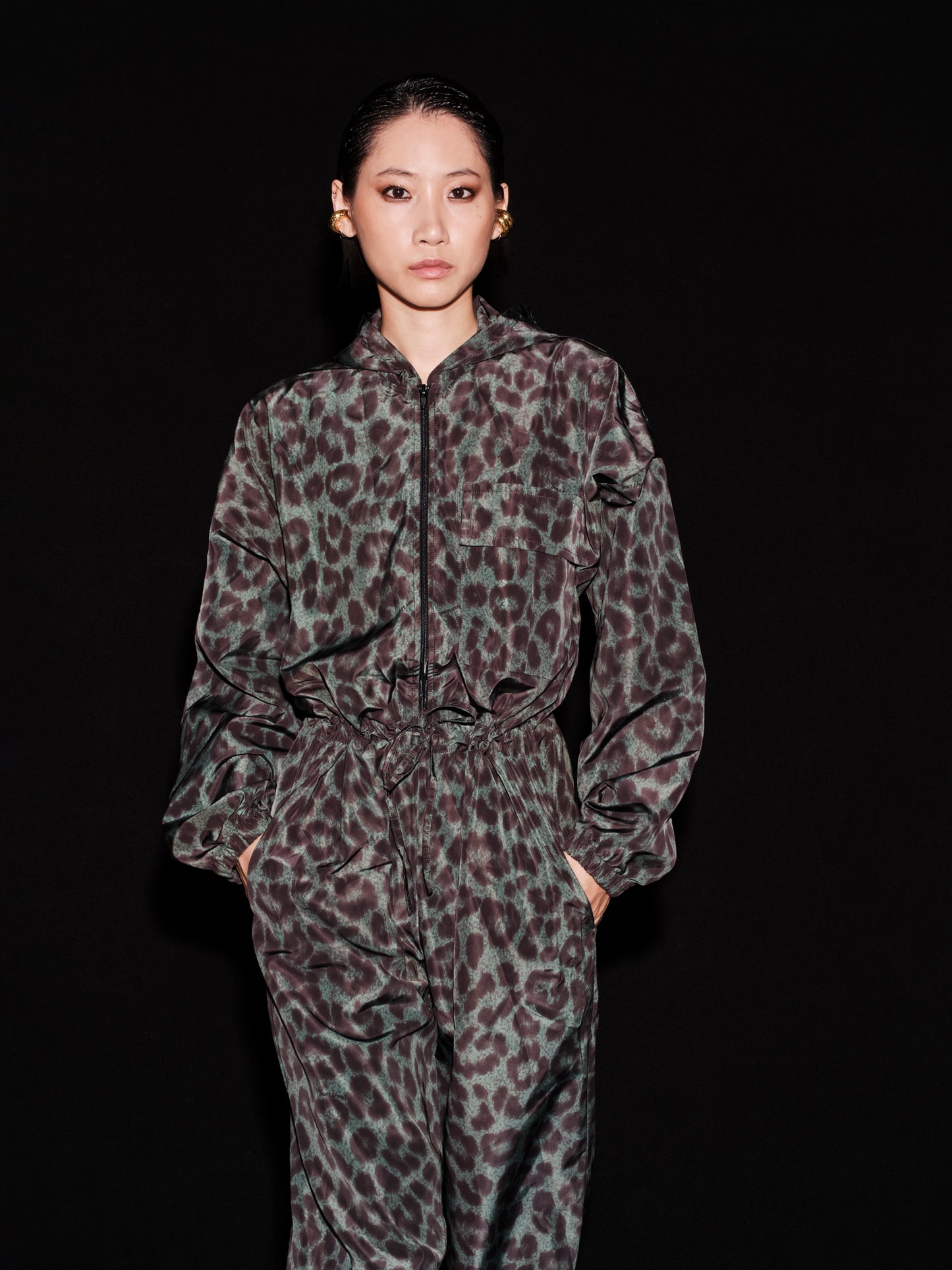 Taftan leopard jumpsuit