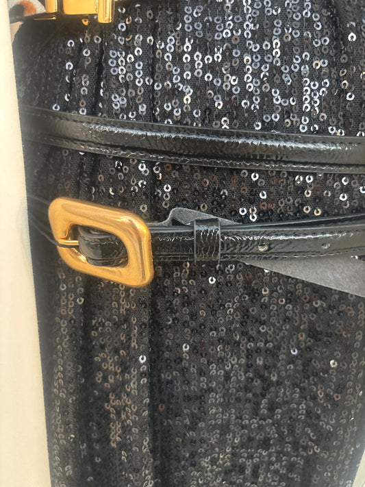 Leather thin double belt