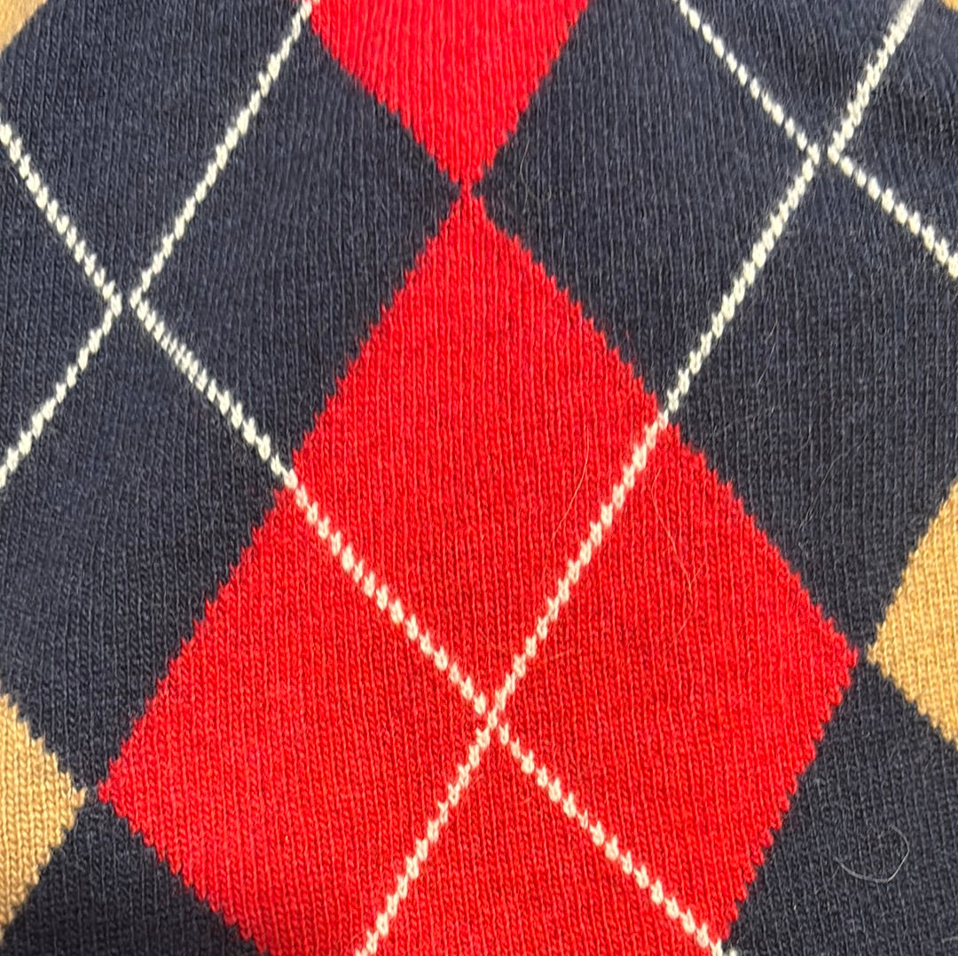 Knitwear with rhombus pattern