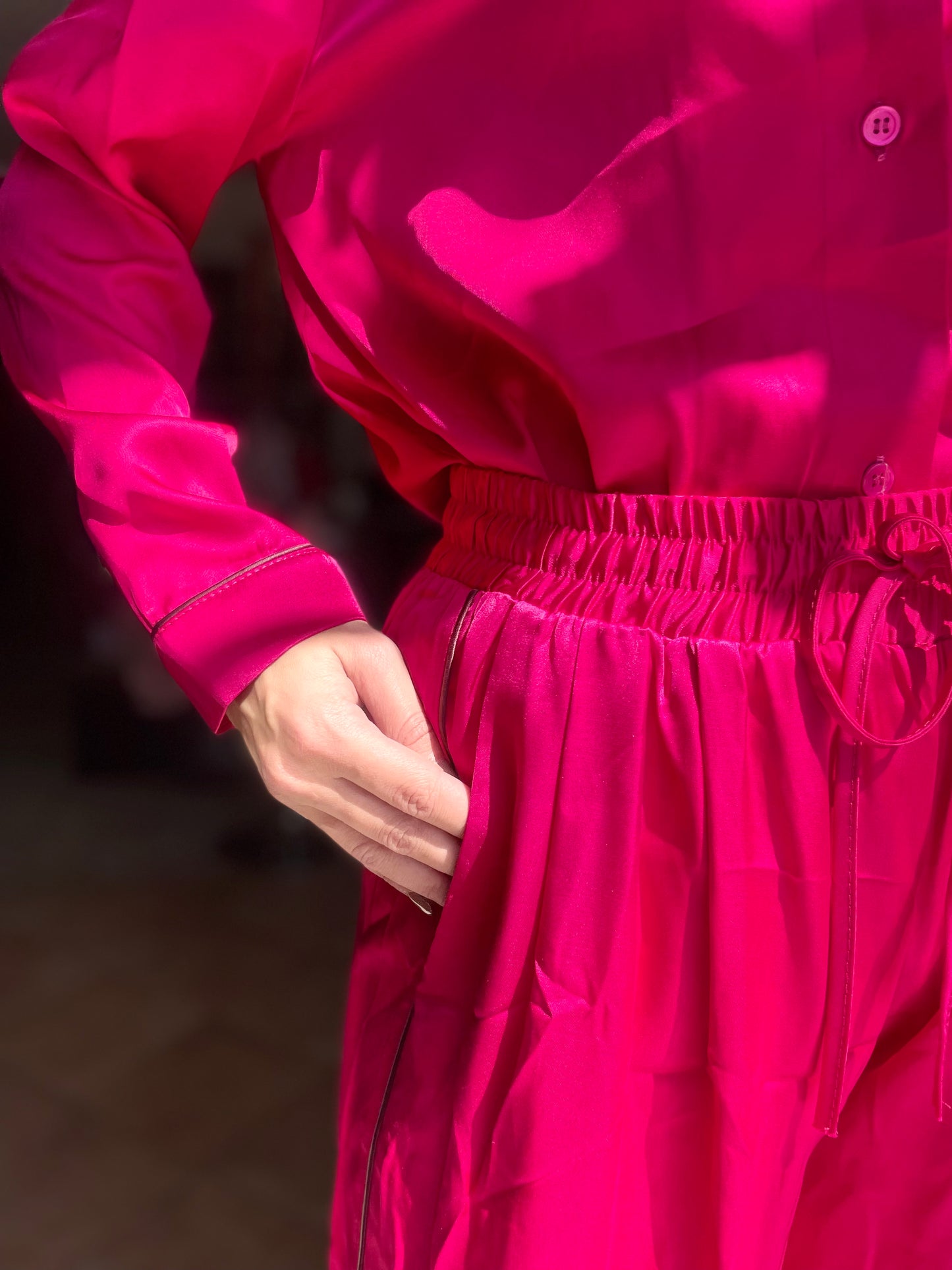 Fuchsia pajama trouser