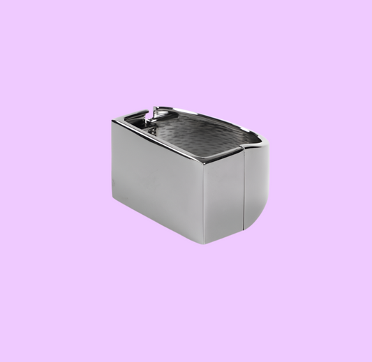 Glossy rectangular cuff bracelet